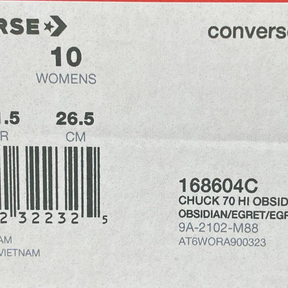 Converse Chuck Taylor All Star 70 Hi Final Club Obsidian Egret Sneakers 168604C - Picture 7 of 7